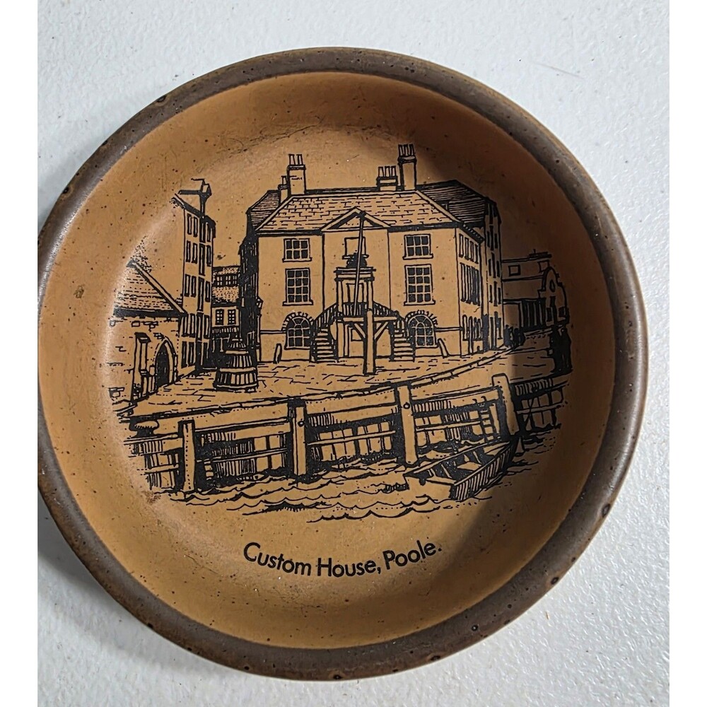 Purbeck Pottery Custom House Poole Trinket Dish England